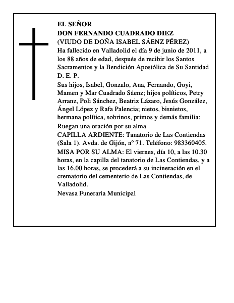 Don Fernando Cuadrado Diez