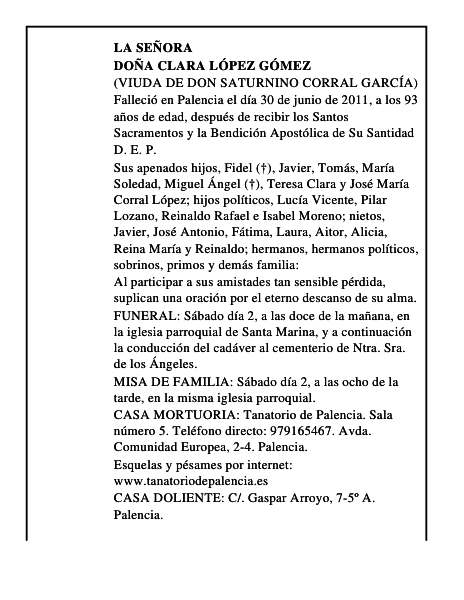 Doña Clara López Gómez