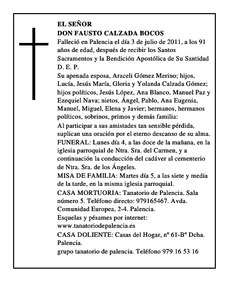 Don Fausto Calzada Bocos