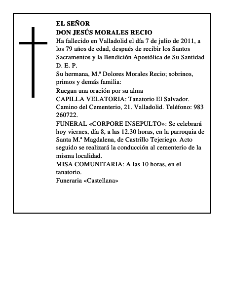 Don Jesús Morales Recio