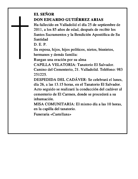 Don Eduardo Gutiérrez Arias