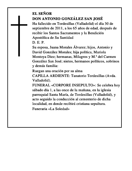 Don Antonio González San José
