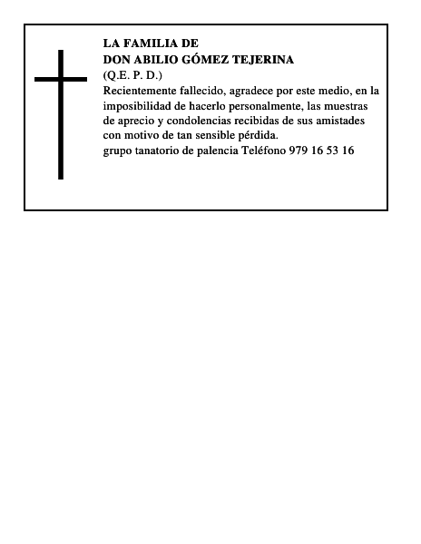 Don Abilio Gómez Tejerina