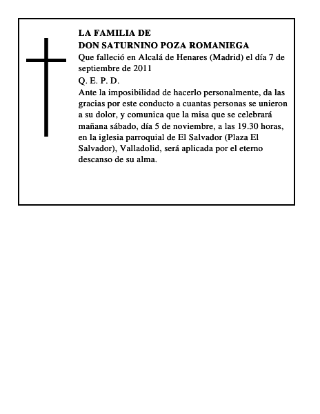 Don Saturnino Poza Romaniega