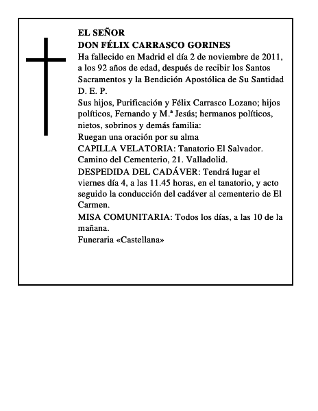 Don Félix Carrasco Gorines