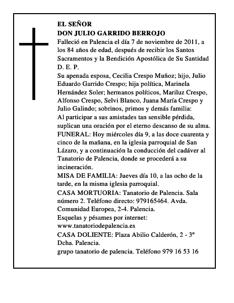 Don Julio Garrido Berrojo