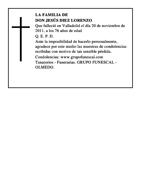 Don Jesús Diez Lorenzo