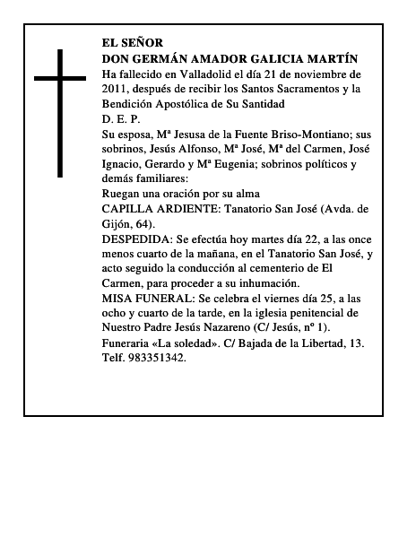 Don Germán Amador Galicia Martín