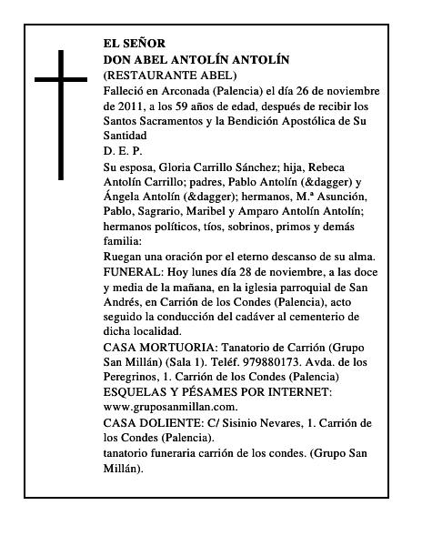Don Abel Antolín Antolín