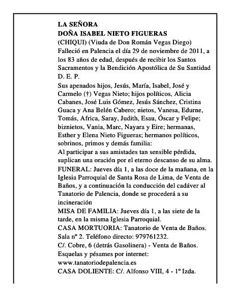 Doña Isabel Nieto Figueras