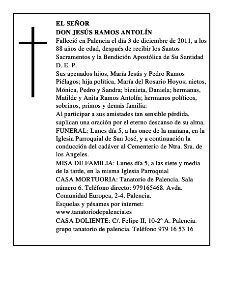 Don Jesús Ramos Antolín