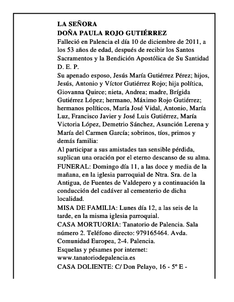 Doña Paula Rojo Gutiérrez