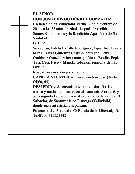 Don José Luis Gutiérrez González