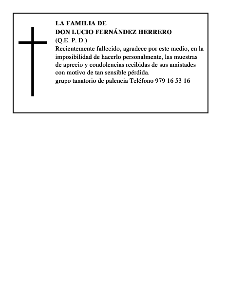 Don Lucio Fernández Herrero