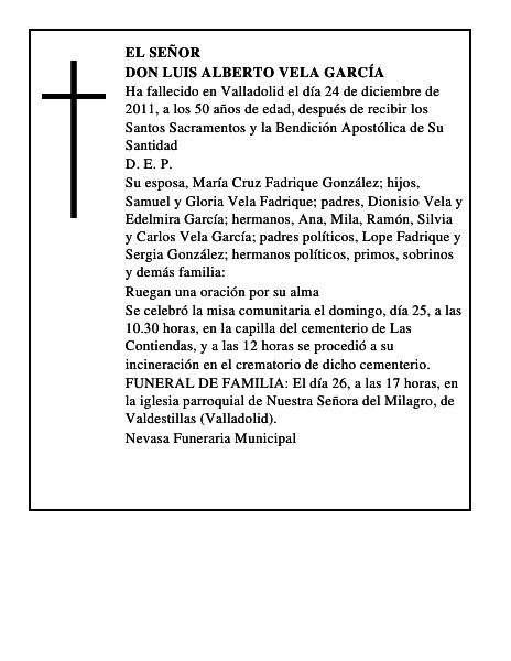 Don Luis Alberto Vela García