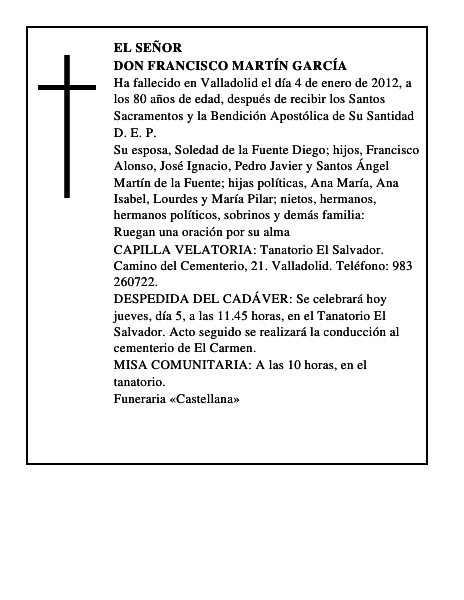 Don Francisco Martín García