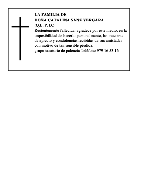 Doña Catalina Sanz Vergara