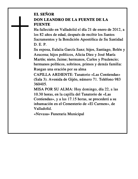Don Leandro de la Fuente de la Fuente