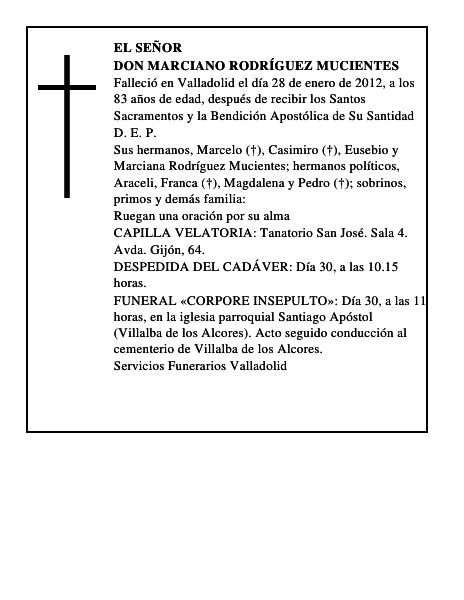 Don Marciano Rodríguez Mucientes