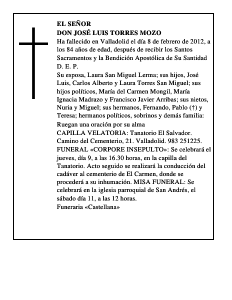 Don José Luis Torres Mozo