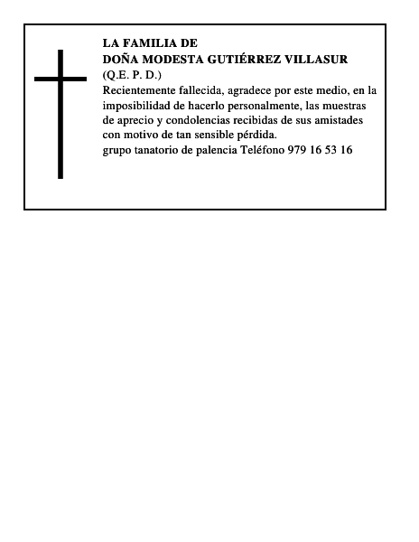 Doña Modesta Gutiérrez Villasur