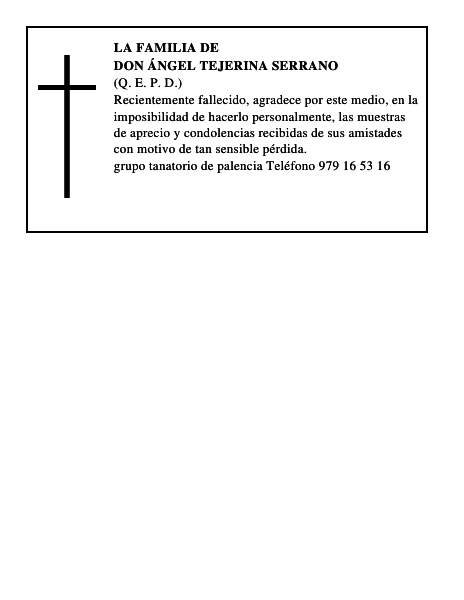 Don Ángel Tejerina Serrano