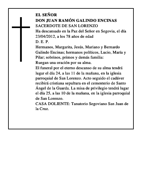 Don Juan Ramón Galindo Encinas