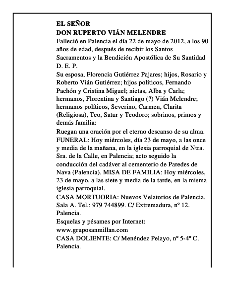 Don Ruperto Vián Melendre