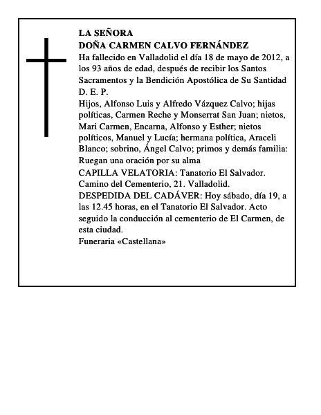 Doña Carmen Calvo Fernández