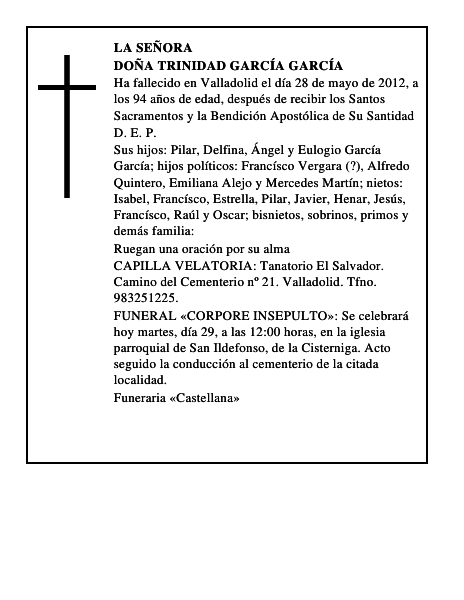 Doña Trinidad García García