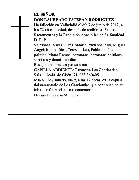 Don Laureano Esteban Rodríguez