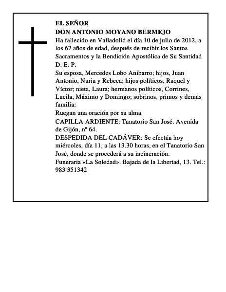 Don Antonio Moyano Bermejo