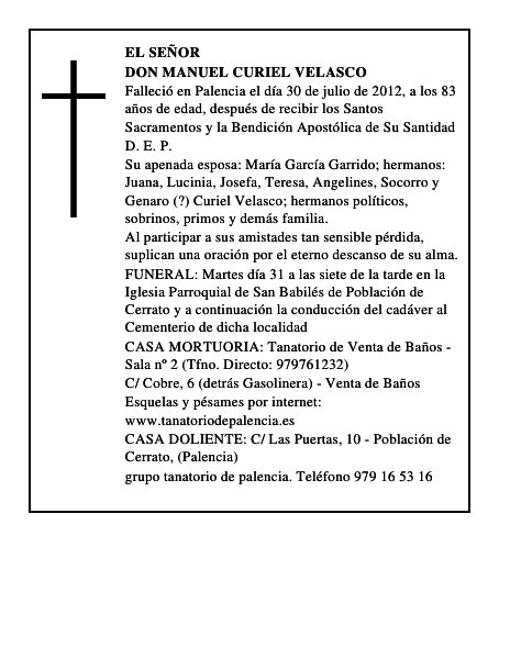 Don Manuel Curiel Velasco