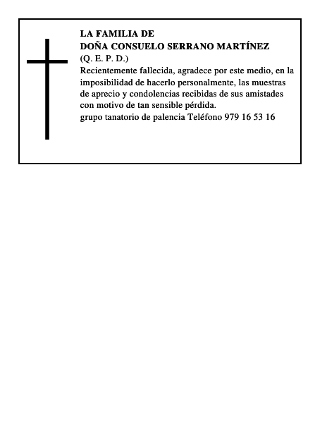 Doña Consuelo Serrano Martínez