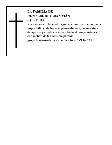 Don Sergio Terán Vián
