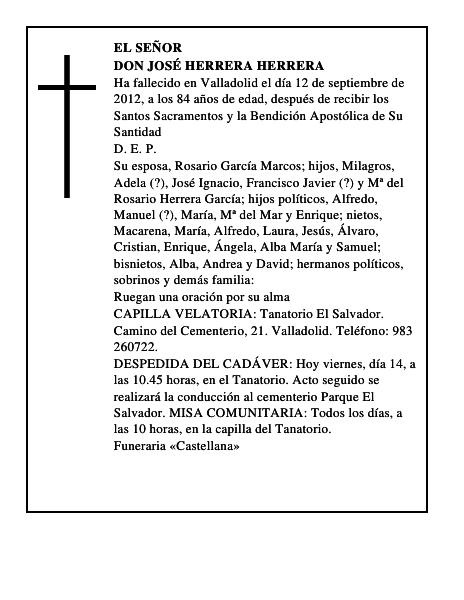 Don José Herrera Herrera