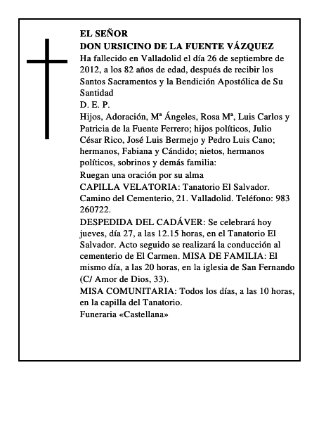 Don Ursicino de la Fuente Vázquez