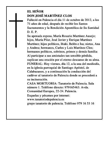 Don José Martínez Clos