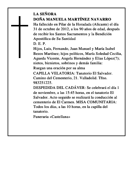Doña Manuela Martínez Navarro