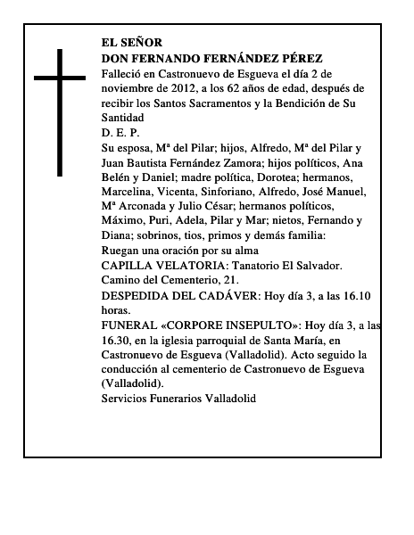 Don Fernando Fernández Pérez