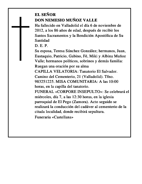 Don Nemesio Muñoz Valle