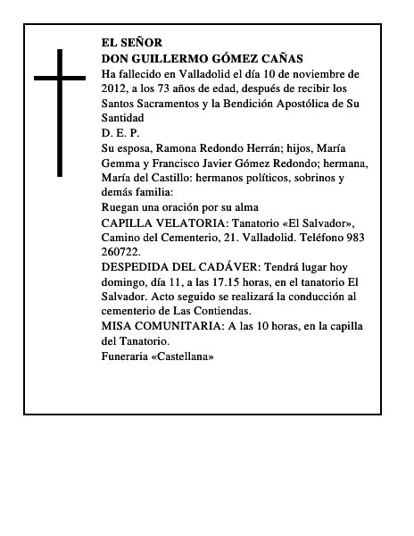 Don Guillermo Gómez Cañas