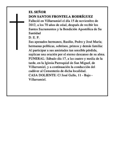 Don Santos Frontela Rodríguez