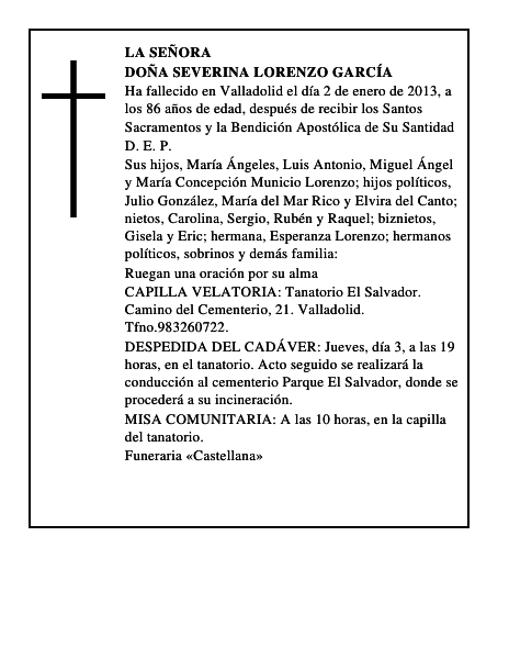Doña Severina Lorenzo García