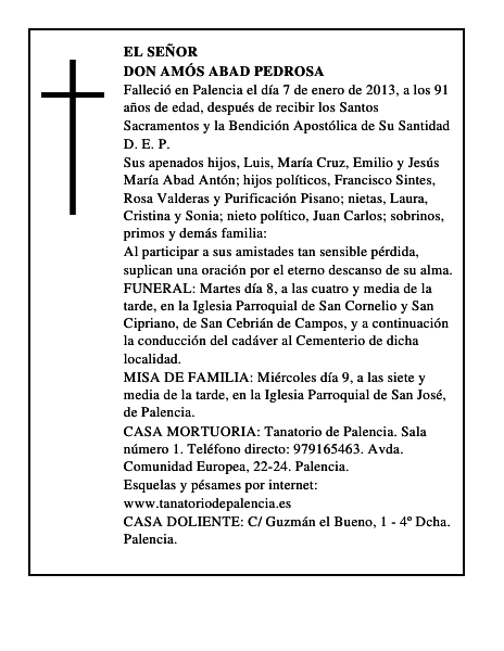 Don Amós Abad Pedrosa
