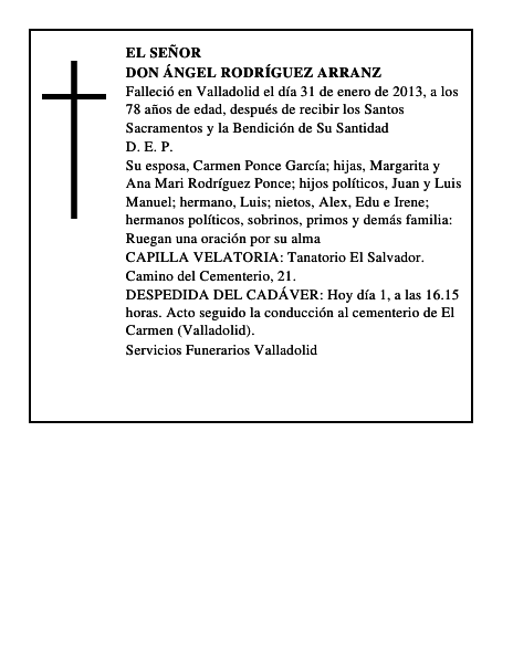 Don Ángel Rodríguez Arranz