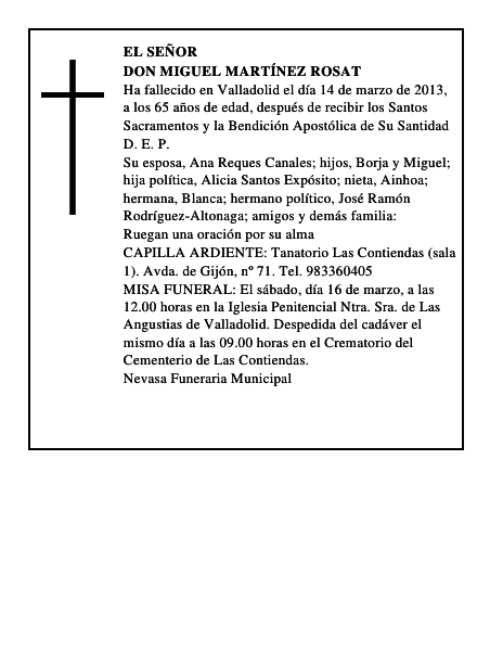 Don Miguel Martínez Rosat