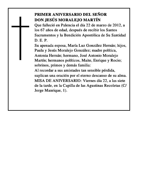 Don Jesús Moralejo Martín