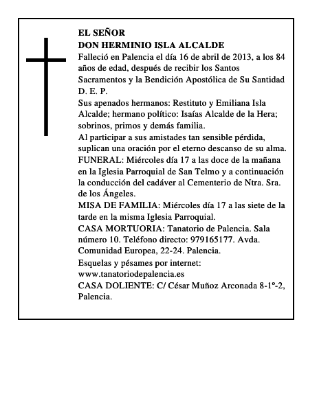 Don Herminio Isla Alcalde