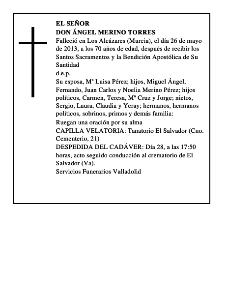 Don Ángel Merino Torres